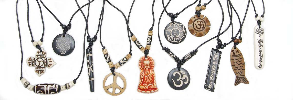 anhänger aus yak-horn